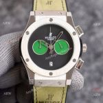 Copy Hublot Classic Fusion 43mm Watch Onyx Dial Green Subdials